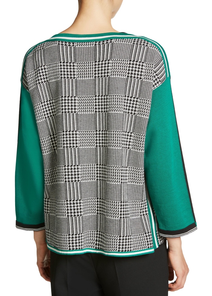 Oui | Jacquard Fine Knit Jumper