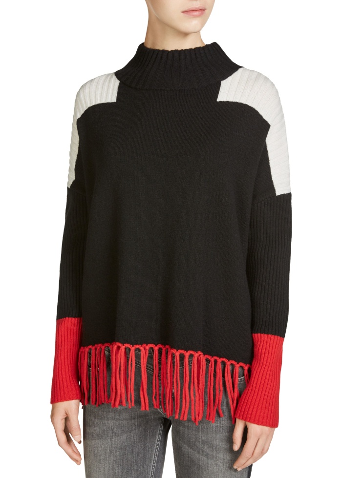 Oui | Fringed Hem Jumper