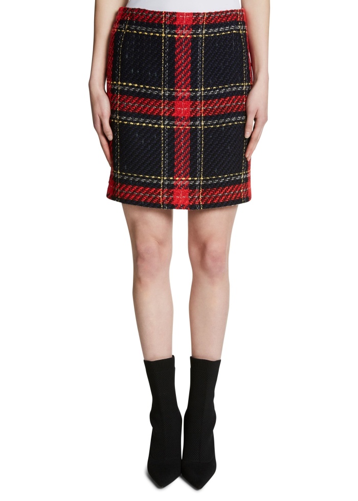 Oui | Checked Skirt