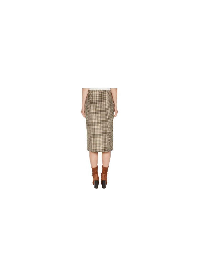 Oui | Tweed Button Skirt
