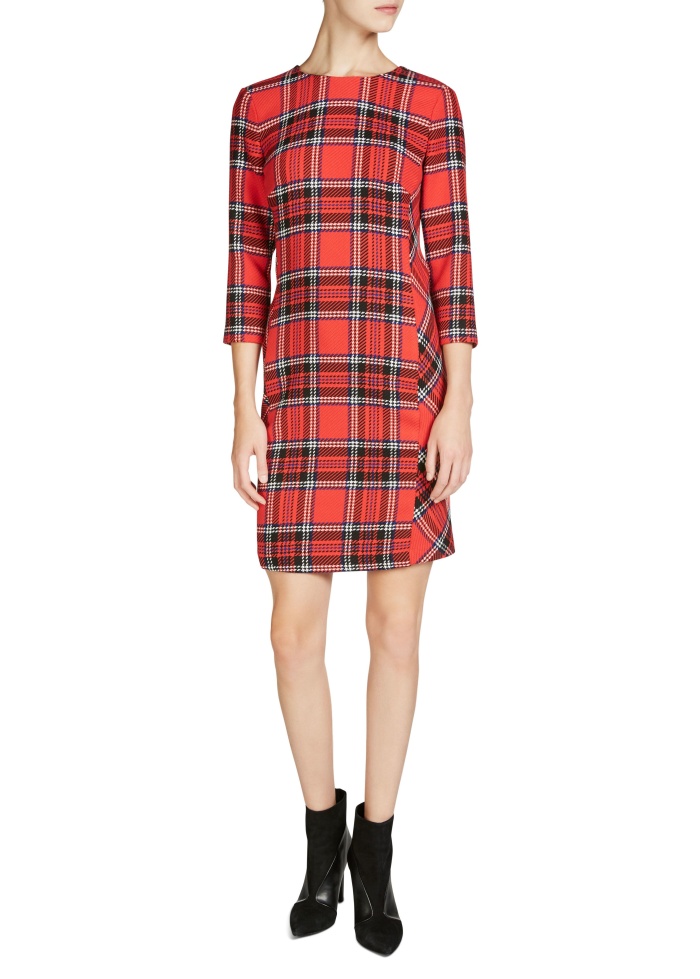 Oui | Tartan Dress