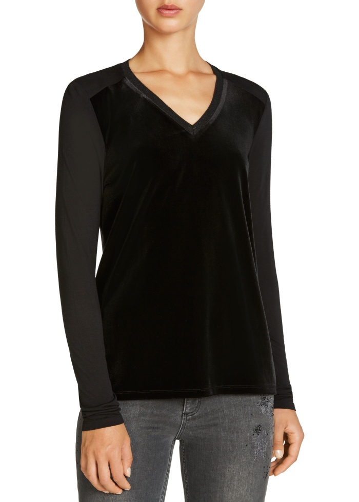 Oui | Velvet Front Top