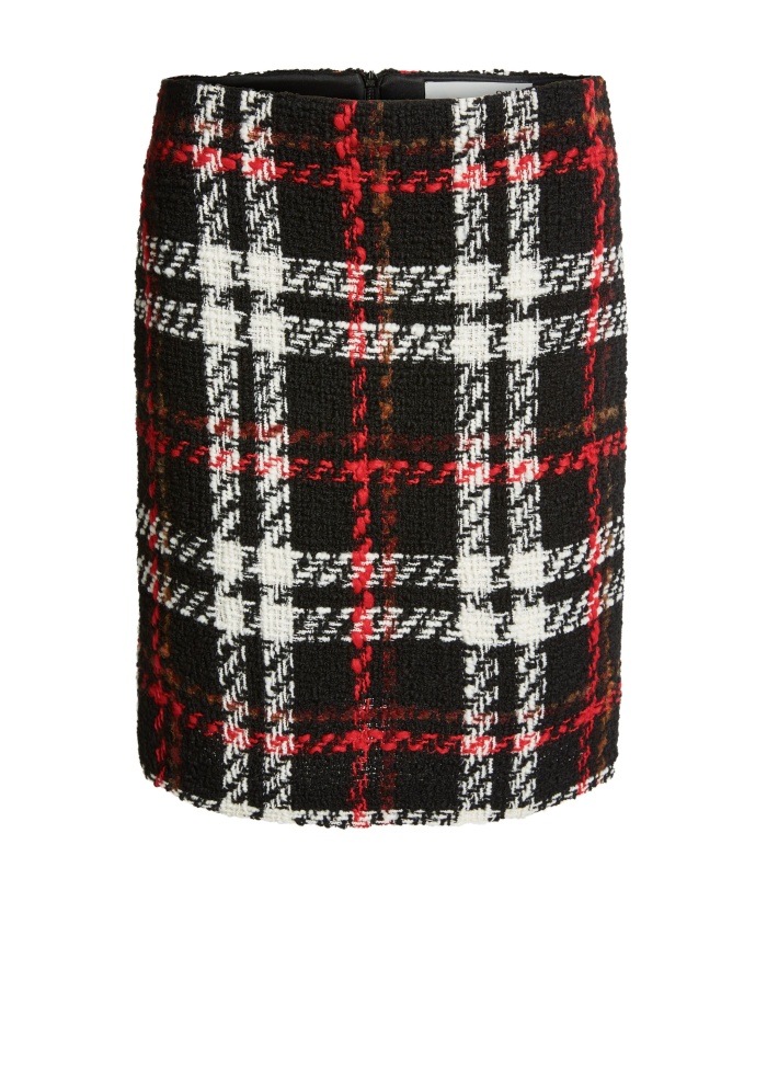Oui | Tartan Skirt
