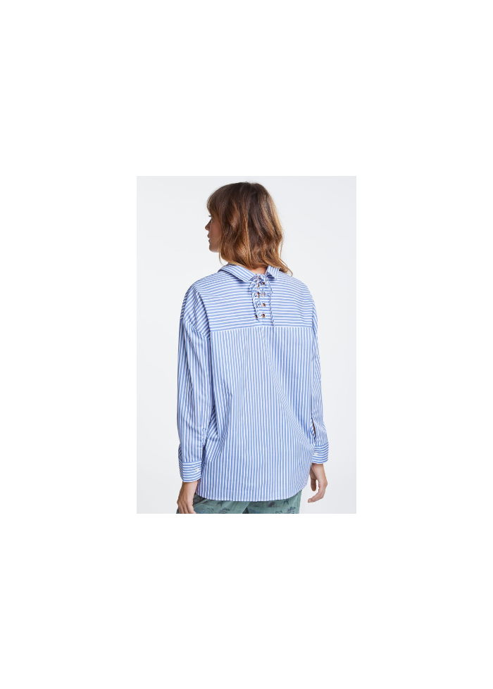 Oui | Lace Back Shirt