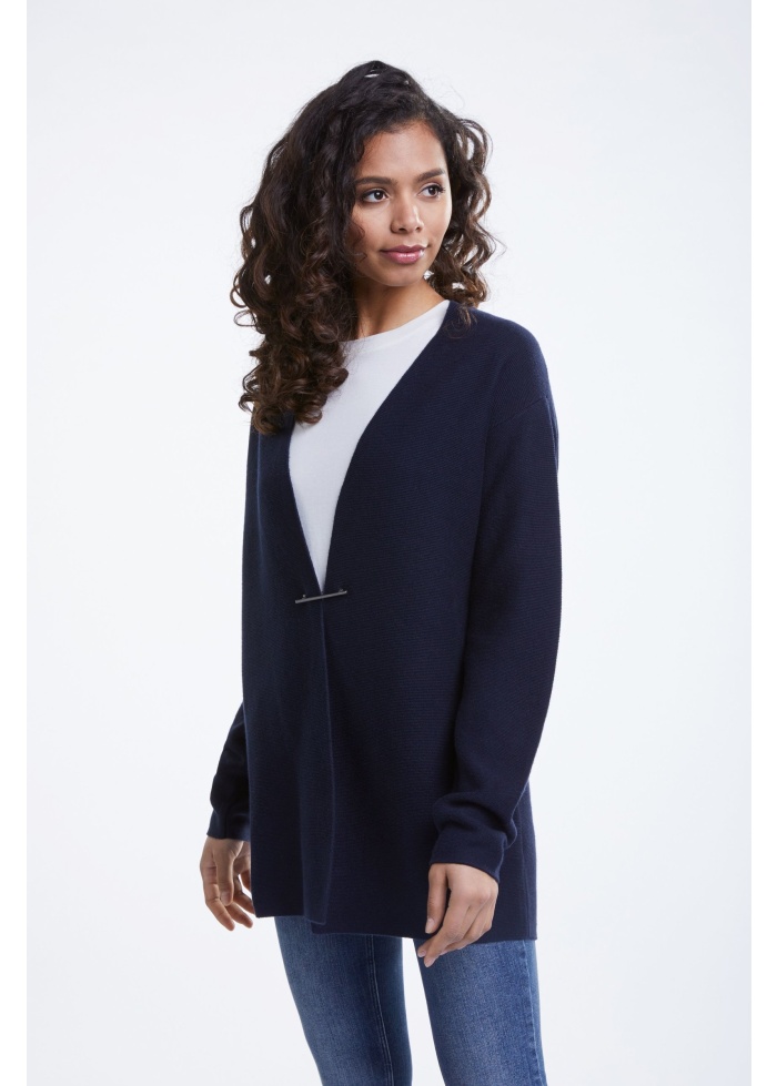 Oui | Long Knit Cardigan