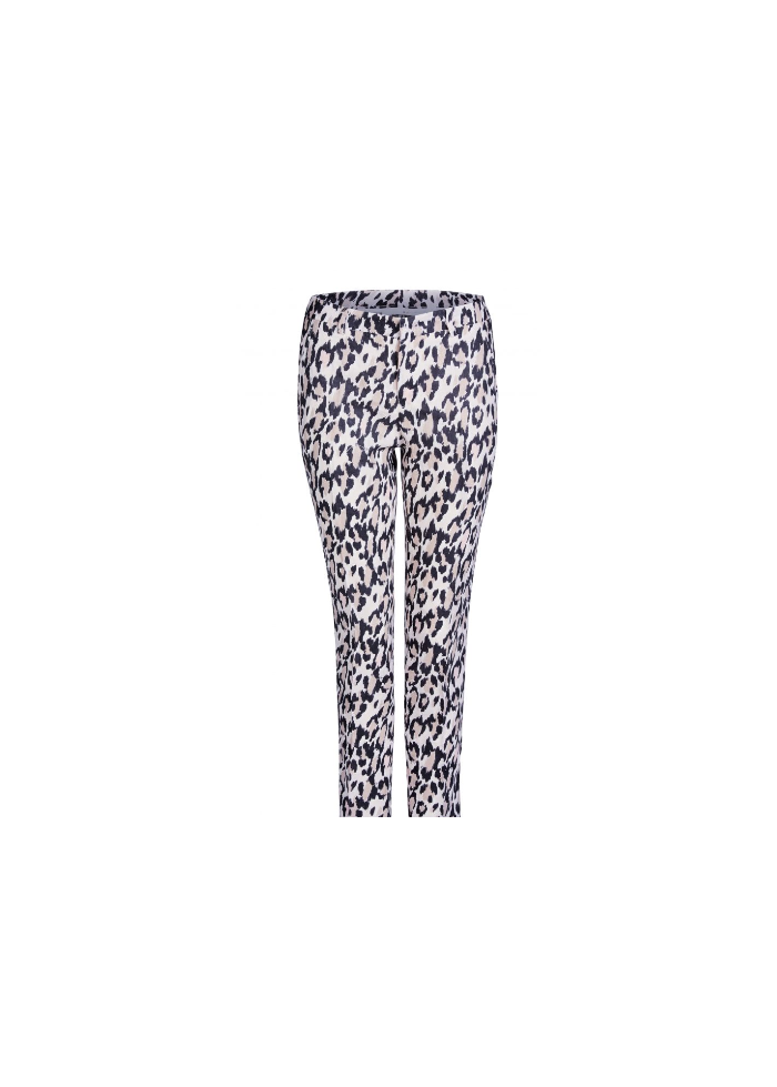 Oui | Leopard Print Trousers