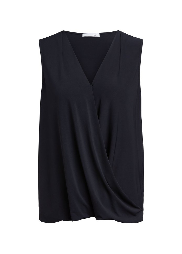 Oui | Silky V-Neck Blouse