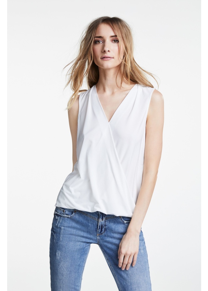 Oui | Drape Sleeveless Top