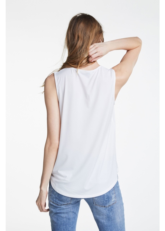 Oui | Drape Sleeveless Top