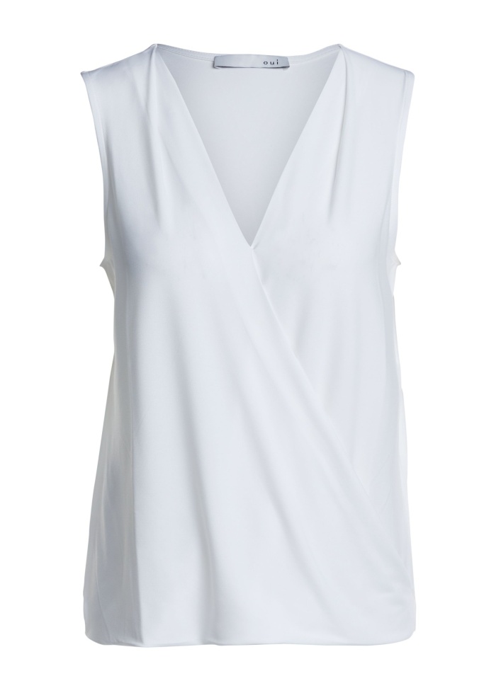 Oui | Drape Sleeveless Top