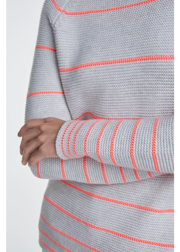 Oui | Neon stripe jumper