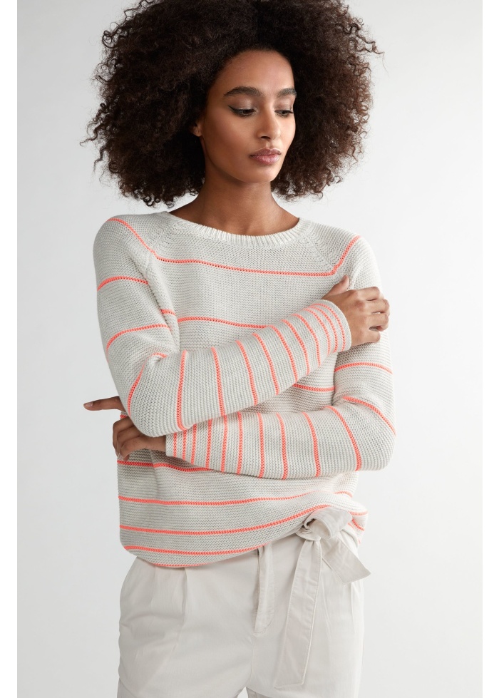 Oui | Neon stripe jumper