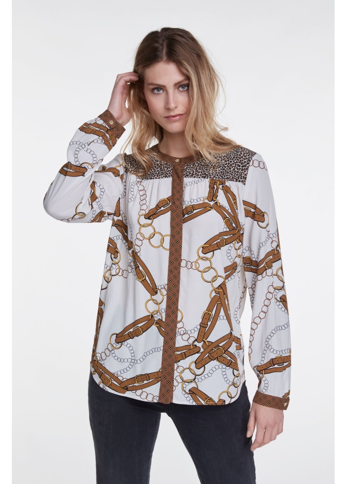 Oui | Printed Blouse
