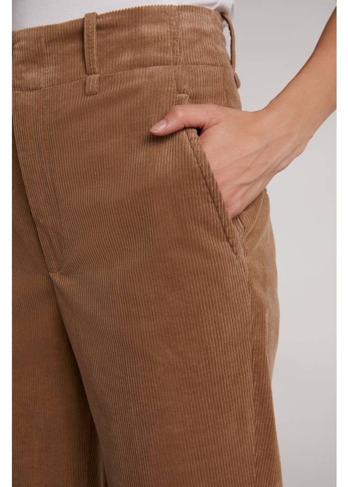 Oui | Cord 7/8 Trousers