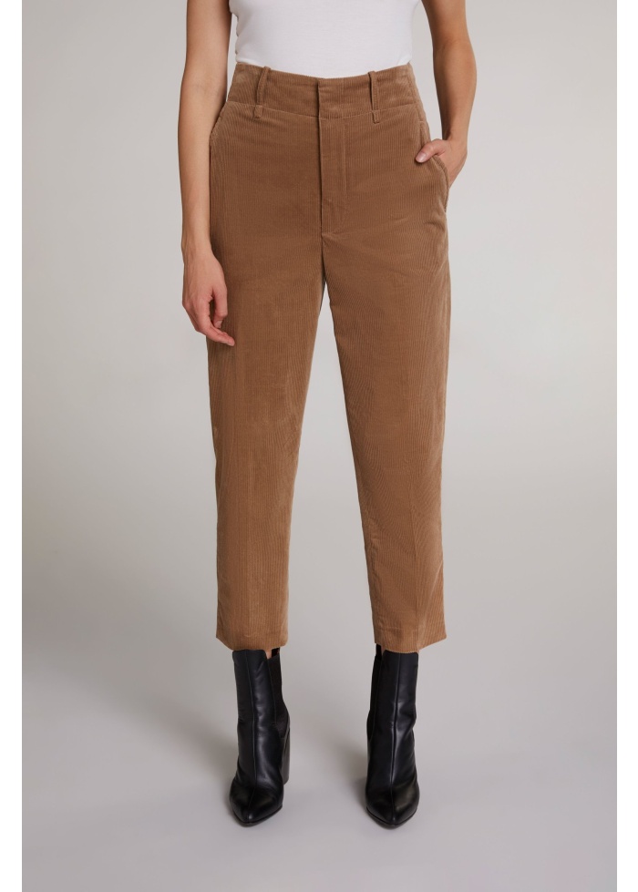 Oui | Cord 7/8 Trousers
