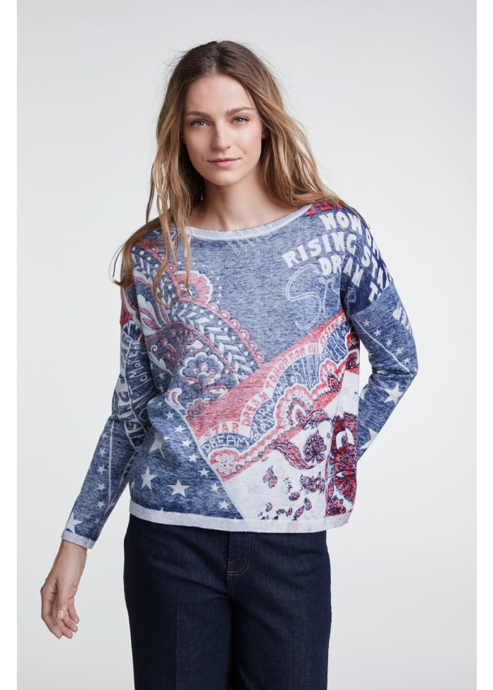 Oui | Printed Jumper