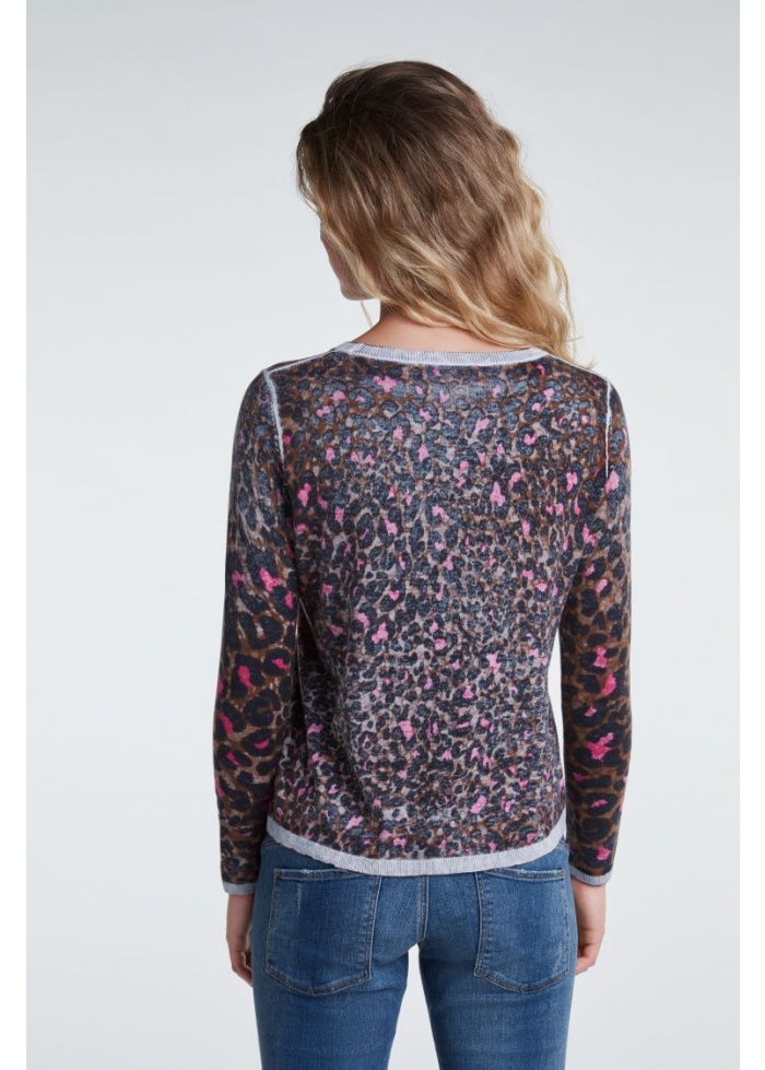 Oui | Leopard Print Jumper