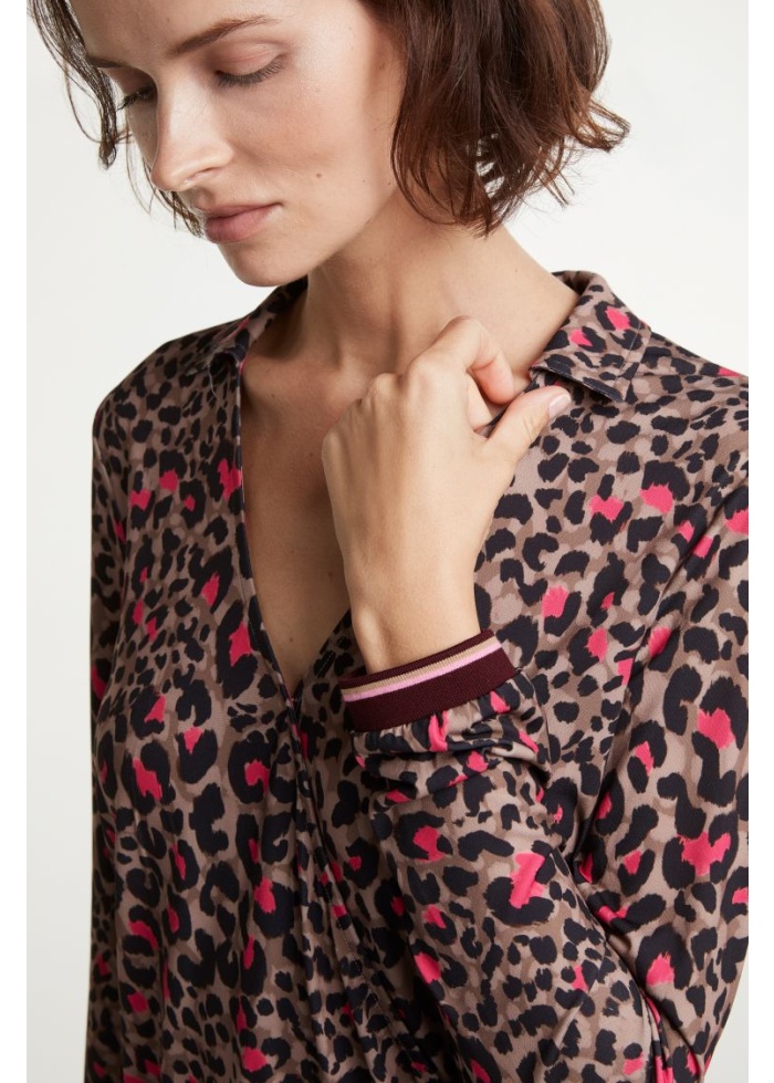 Oui | Leopard Print Blouse