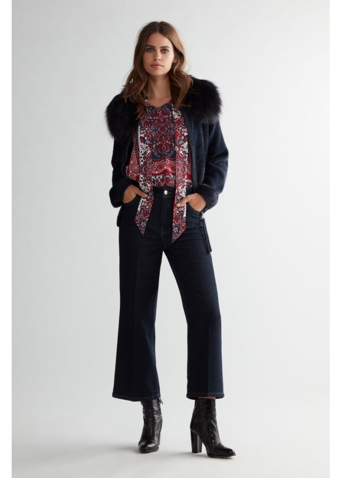 Oui | Denim Culottes