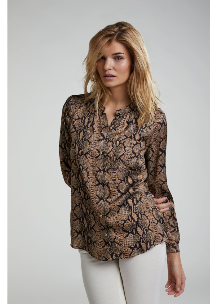Oui | Blouse In Snake Print