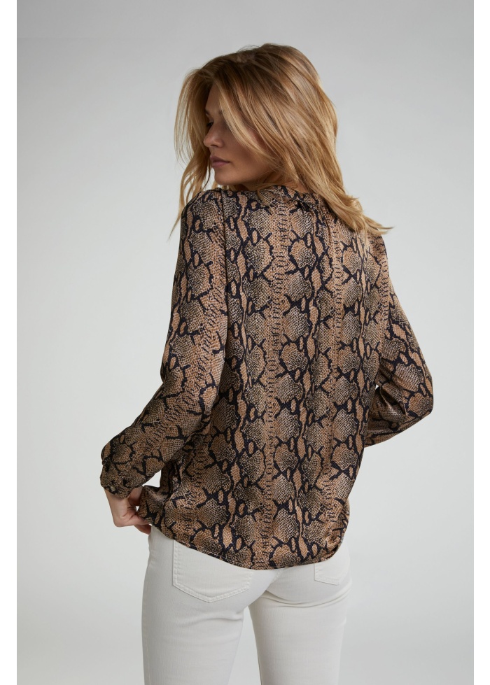 Oui | Blouse In Snake Print