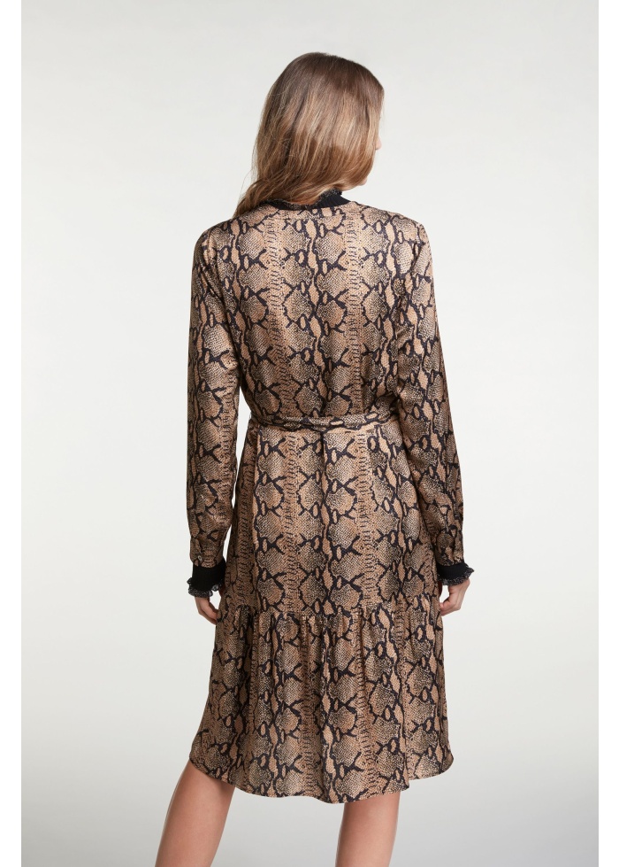 Oui | Dress In Snake Print