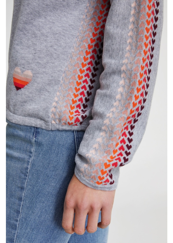 Oui | Heart Detail Jumper