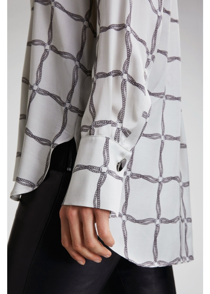 Oui | Blouse With Chain Motifs