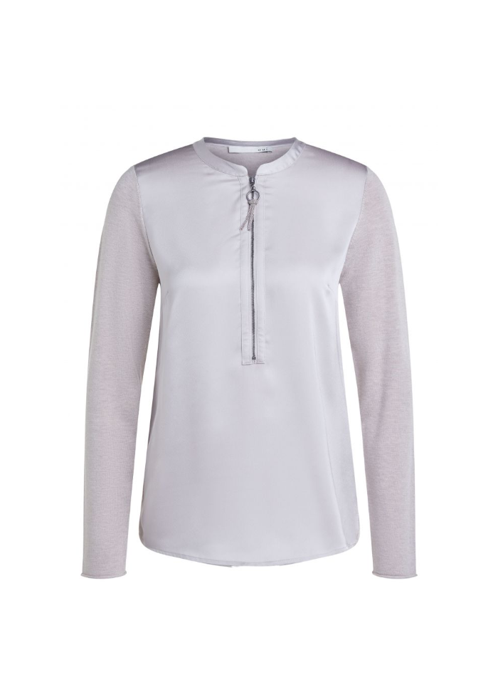 Oui | Zip Front Blouse