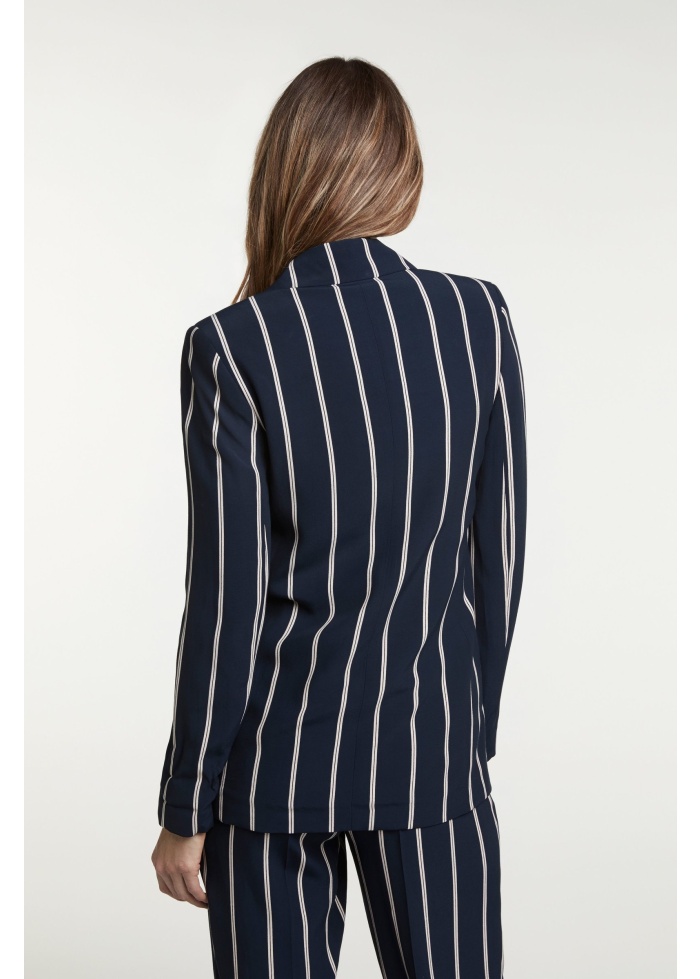 Oui | Stripe Blazer