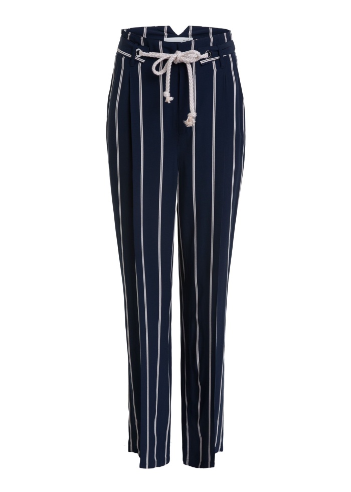 Oui | Stripe Wide Leg Trousers