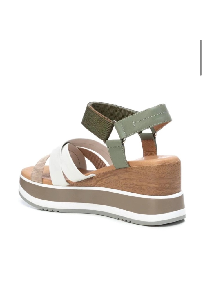 Carmela | Khaki Wedge