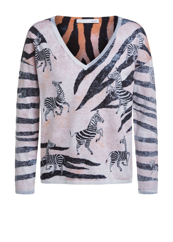 Oui | Zebra Print Jumper