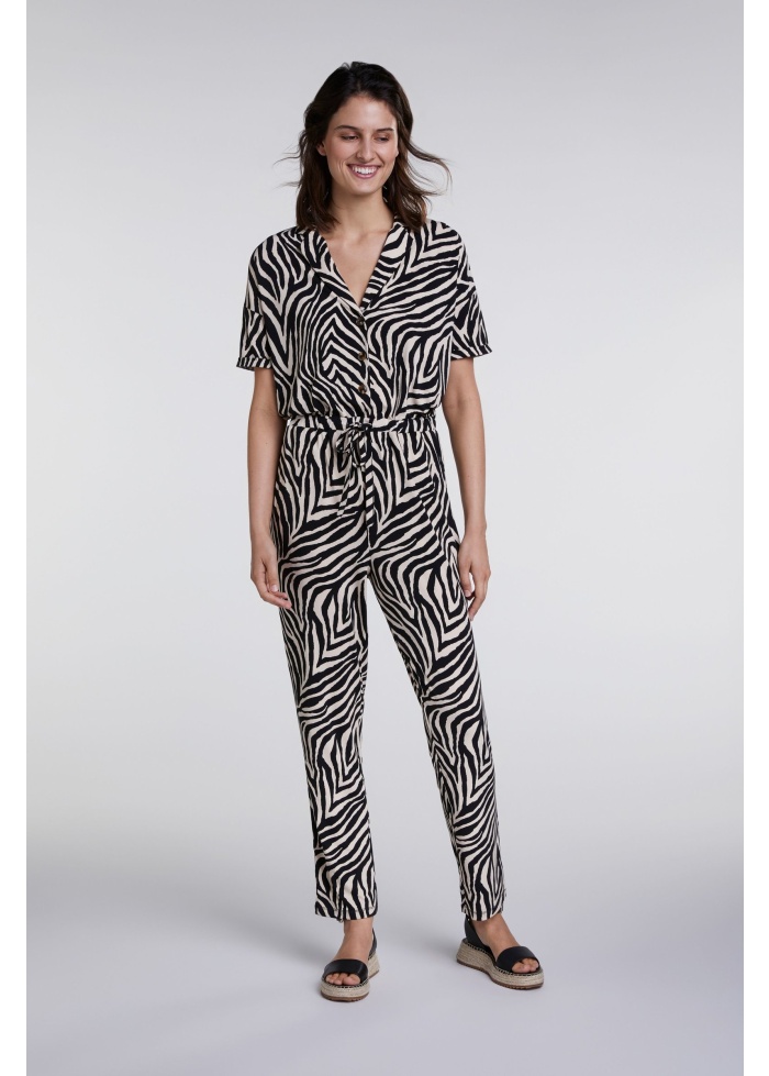 Oui | Zebra Jumpsuit