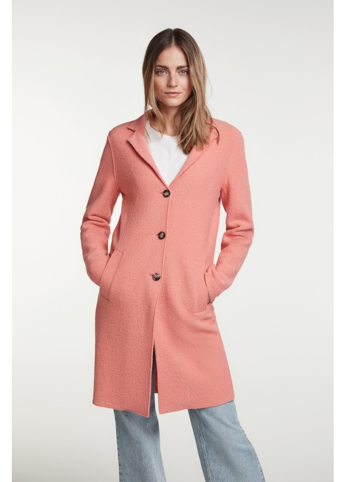 Oui | Boiled Wool Coat