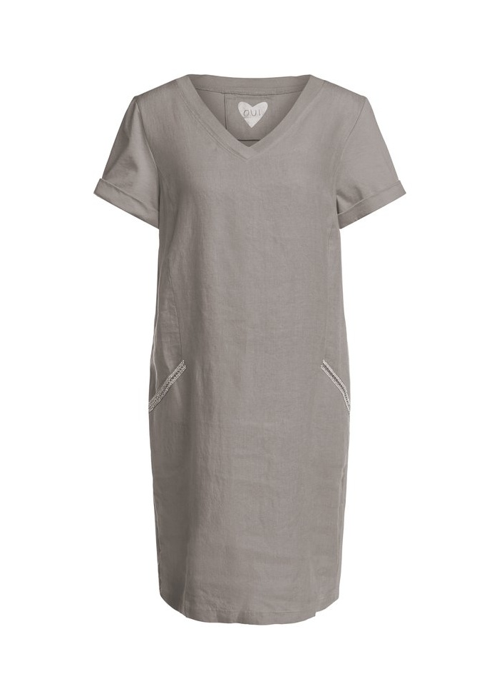 Oui | Linen Blend Dress