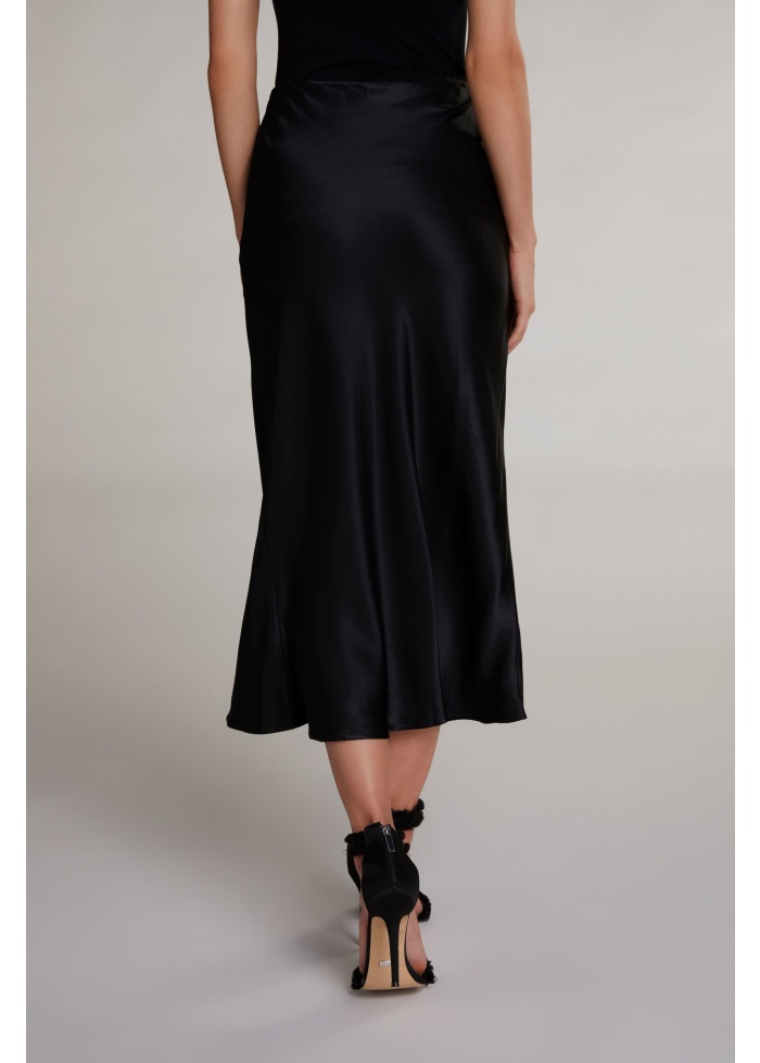 Oui | Satin Long Skirt