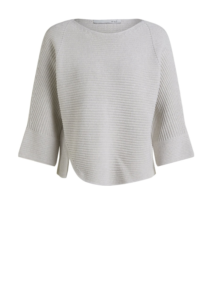 Oui | Ribbed Slit Jumper 