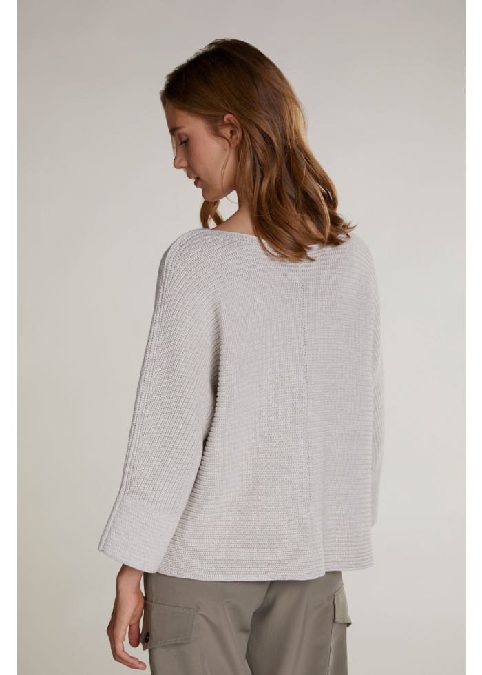 Oui | Ribbed Slit Jumper 
