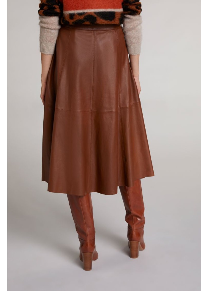 Oui | Leather Skirt