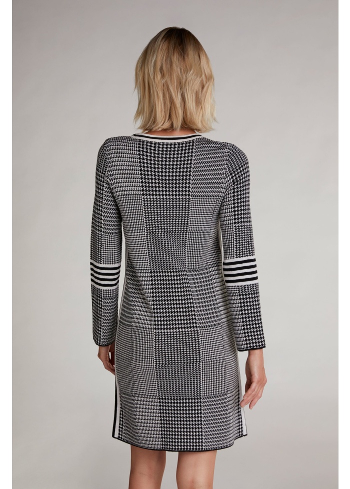 Oui | Houndstooth Pattern Dress