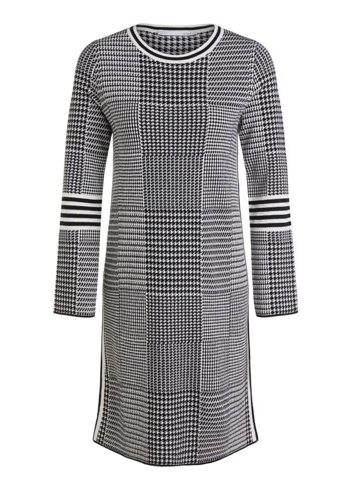 Oui | Houndstooth Pattern Dress