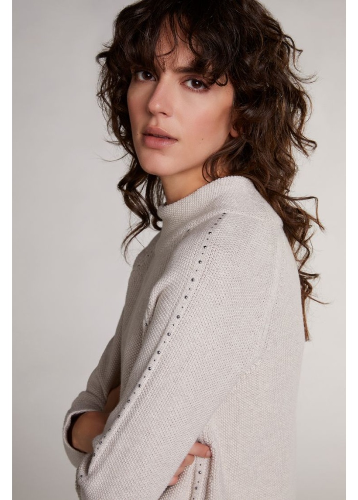 Oui | Stud Sleeve Jumper