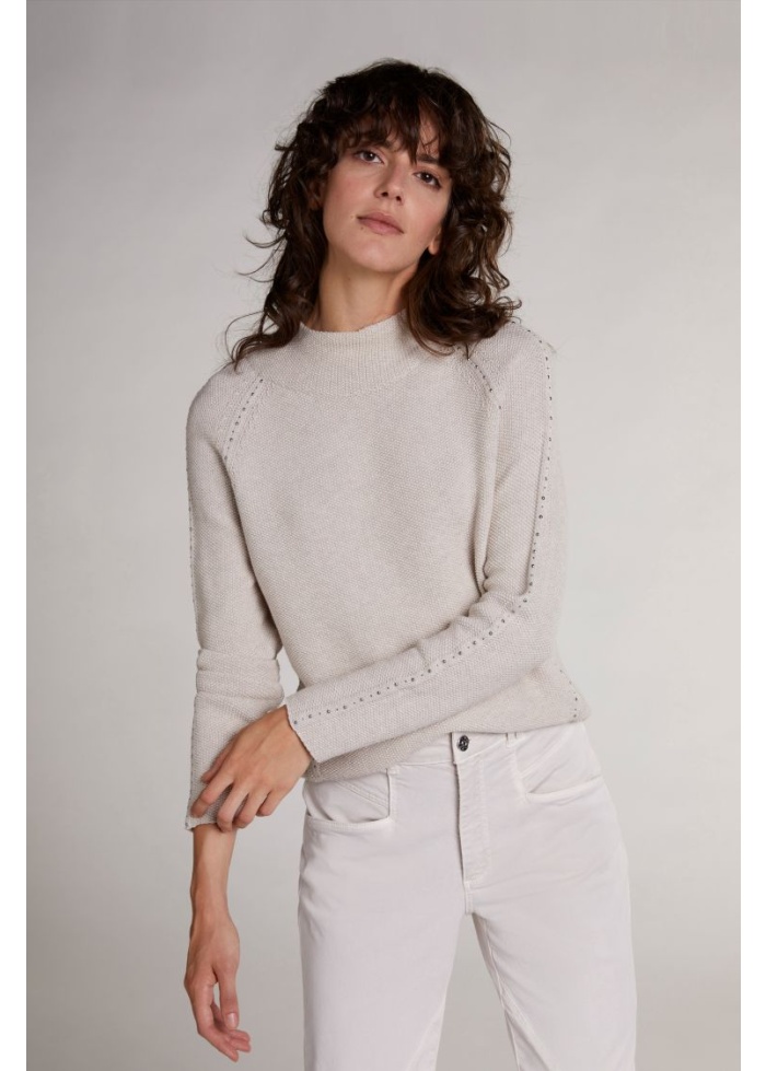 Oui | Stud Sleeve Jumper