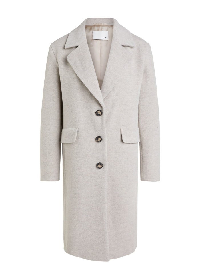 Oui | Cashmere Blend Coat