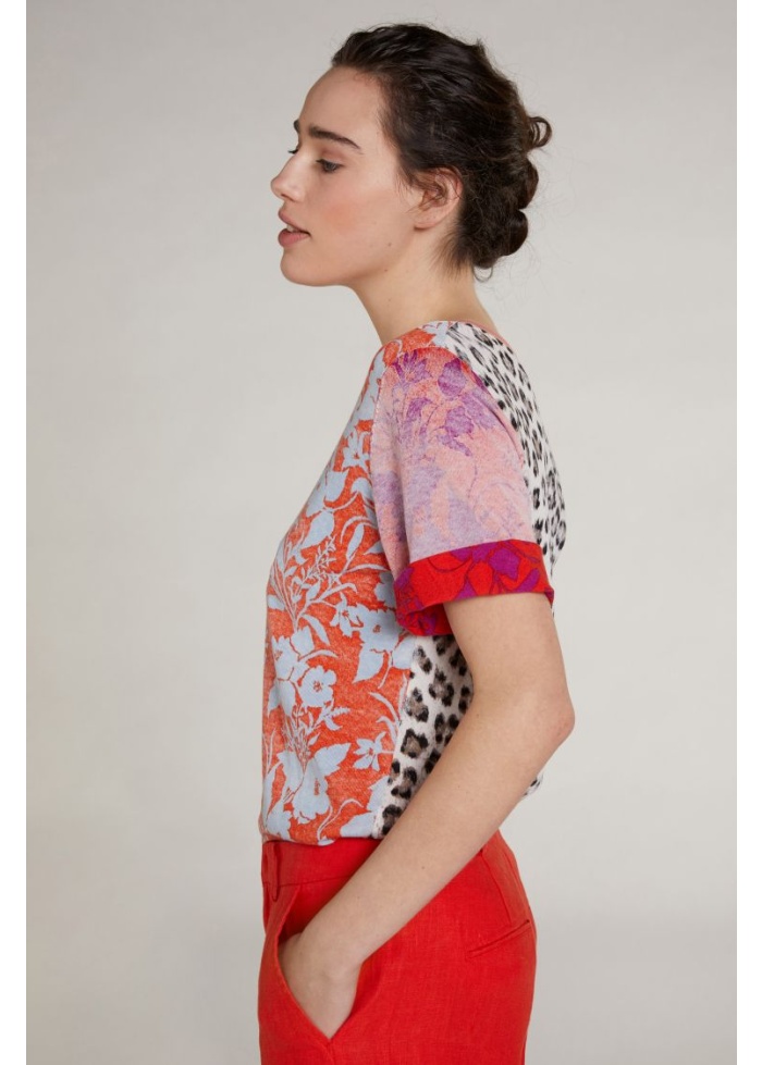 Oui | Leopard Back Jumper