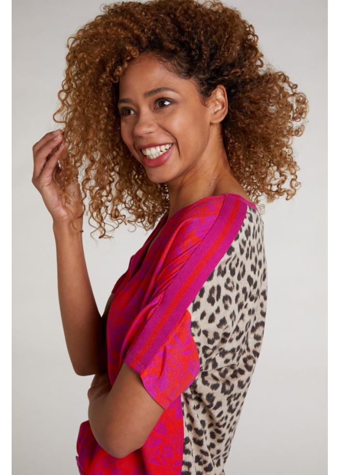 Oui | Leopard Back Top