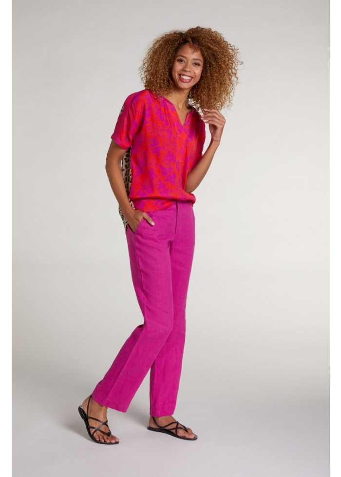 Oui | Leopard Back Top