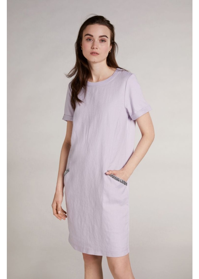 Oui | Sparkle Linen Dress
