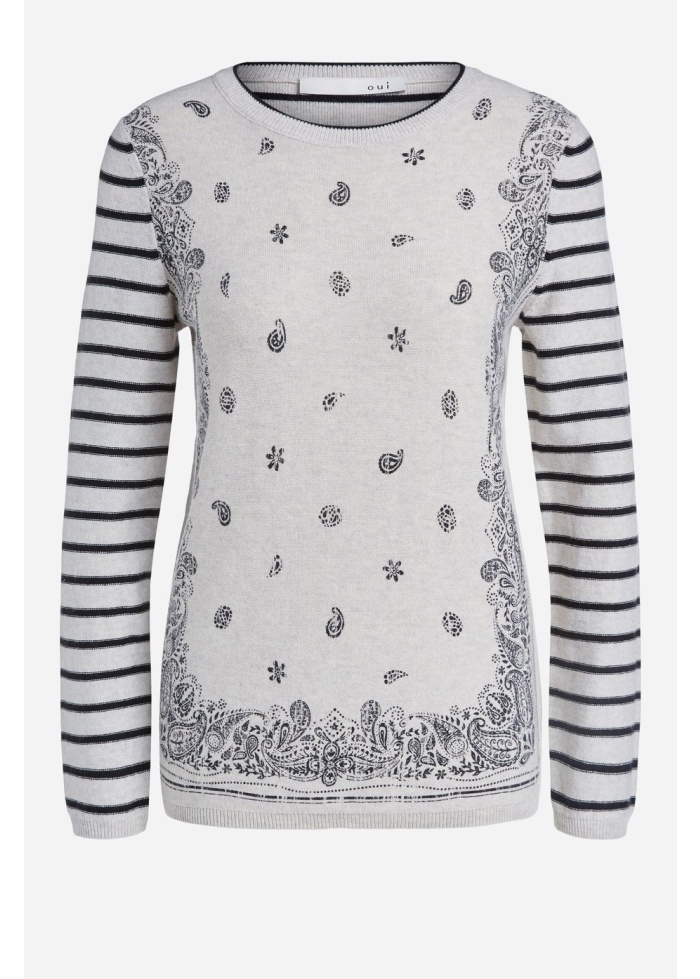 Oui | Stripe Back Jumper